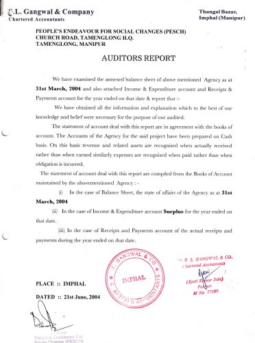 Audited Statement 2003-2004